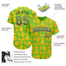Charger l'image dans la galerie, Custom Neon Green Black-White 3D Pattern Design Authentic St. Patrick's Day Drift Fashion Baseball Jersey