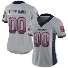 Charger l'image dans la galerie, Custom Light Gray Navy-Scarlet Drift Fashion Football Jersey