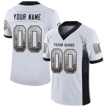 Загрузить изображение в средство просмотра галереи, Custom White Black-Vegas Gold Drift Fashion Football Jersey