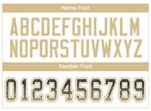 Laden Sie das Bild in den Galerie-Viewer, Custom Black Vegas Gold-White Drift Fashion Football Jersey