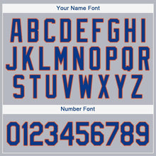 Загрузить изображение в средство просмотра галереи, Custom Gray Royal-Orange Baseball Jersey