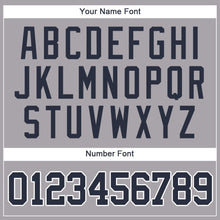 Загрузить изображение в средство просмотра галереи, Custom Gray Navy-White Baseball Jersey