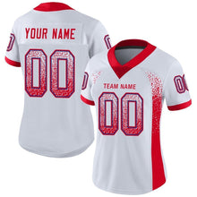 Загрузить изображение в средство просмотра галереи, Custom White Scarlet-Royal Drift Fashion Football Jersey