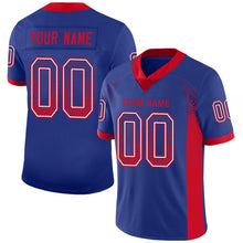 Load image into Gallery viewer, Custom Royal Scarlet-White Mesh Drift Fashion Football Jersey
