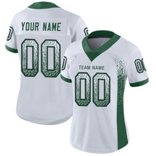 Laden Sie das Bild in den Galerie-Viewer, Custom White Grass Green-Black Drift Fashion Football Jersey