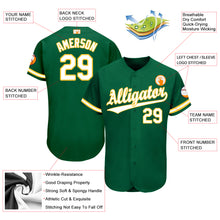 Загрузить изображение в средство просмотра галереи, Custom Kelly Green White-Gold Baseball Jersey
