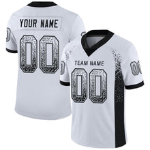 Загрузить изображение в средство просмотра галереи, Custom White Black-Silver Drift Fashion Football Jersey