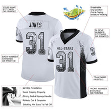 Загрузить изображение в средство просмотра галереи, Custom White Black-Silver Drift Fashion Football Jersey