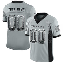 Загрузить изображение в средство просмотра галереи, Custom Silver Black-White Drift Fashion Football Jersey