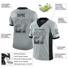 Загрузить изображение в средство просмотра галереи, Custom Silver Black-White Drift Fashion Football Jersey