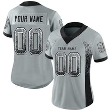 Загрузить изображение в средство просмотра галереи, Custom Silver Black-White Drift Fashion Football Jersey