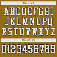 Загрузить изображение в средство просмотра галереи, Custom Old Gold White-Black Mesh Authentic Football Jersey