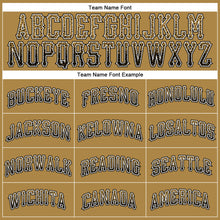 Load image into Gallery viewer, Custom Old Gold Black-White Authentic Drift Fashion Baseball Jersey