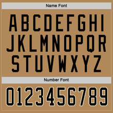 Load image into Gallery viewer, Custom Old Gold Black-Cream Hockey Jersey