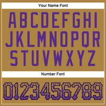 Load image into Gallery viewer, Custom Old Gold Purple-Black Authentic Drift Fashion Baseball Jersey