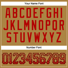 Load image into Gallery viewer, Custom Old Gold Red-Black Authentic Drift Fashion Baseball Jersey