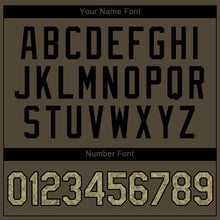 Load image into Gallery viewer, Custom Olive Camo-Black Authentic Salute To Service Baseball Jersey