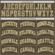 Load image into Gallery viewer, Custom Olive Camo-City Cream Authentic American Flag Fashion Salute To Service Baseball Jersey