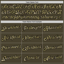 Загрузить изображение в средство просмотра галереи, Custom Olive Camo-Black Authentic Throwback Rib-Knit Salute To Service Baseball Jersey Shirt