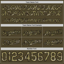 Load image into Gallery viewer, Custom Olive Camo-Black Authentic Throwback Salute To Service Basketball Shorts