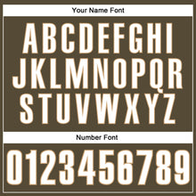 Load image into Gallery viewer, Custom Olive White-Old Gold Authentic Throwback Salute To Service Basketball Jersey