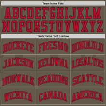 Загрузить изображение в средство просмотра галереи, Custom Olive Red-Black Authentic Throwback Salute To Service Basketball Jersey