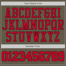 Загрузить изображение в средство просмотра галереи, Custom Olive Red-Black Authentic Throwback Salute To Service Basketball Jersey