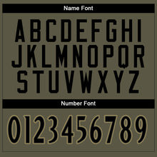 Laden Sie das Bild in den Galerie-Viewer, Custom Olive Black-Old Gold Mesh Salute To Service Football Jersey