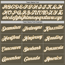 Load image into Gallery viewer, Custom Stitched Olive White-Old Gold Sports Pullover Sweatshirt Salute To Service Hoodie