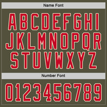 Charger l'image dans la galerie, Custom Olive Red-Cream Salute To Service Hockey Jersey