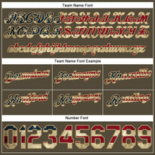 Laden Sie das Bild in den Galerie-Viewer, Custom Olive Vintage USA Flag-Old Gold Authentic Throwback Salute To Service Basketball Shorts