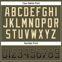 Load image into Gallery viewer, Custom Olive Black-Cream Authentic Drift Fashion Salute To Service Baseball Jersey