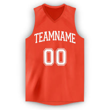 Charger l'image dans la galerie, Custom Orange White V-Neck Basketball Jersey