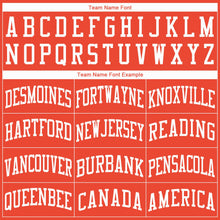 Charger l'image dans la galerie, Custom Orange White Round Neck Basketball Jersey