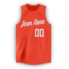 Charger l'image dans la galerie, Custom Orange White Round Neck Basketball Jersey