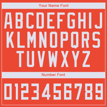 Charger l'image dans la galerie, Custom Orange White Round Neck Basketball Jersey