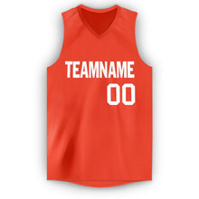 Charger l'image dans la galerie, Custom Orange White V-Neck Basketball Jersey