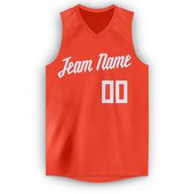 Charger l'image dans la galerie, Custom Orange White V-Neck Basketball Jersey