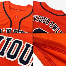 Load image into Gallery viewer, Custom Orange Black-Old Gold Authentic Baseball Jersey
