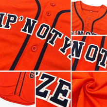 Load image into Gallery viewer, Custom Orange Navy-Gray Authentic Baseball Jersey