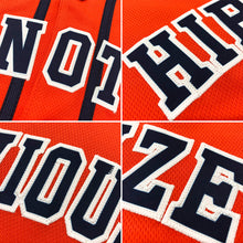 Load image into Gallery viewer, Custom Orange Black-Cream Authentic Baseball Jersey