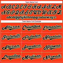 Загрузить изображение в средство просмотра галереи, Custom Orange Black-Old Gold Authentic Throwback Rib-Knit Baseball Jersey Shirt