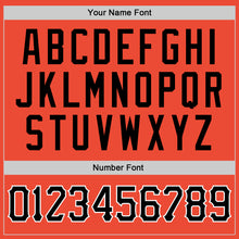 Charger l'image dans la galerie, Custom Orange Black-White Round Neck Rib-Knit Basketball Jersey