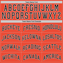 Charger l'image dans la galerie, Custom Orange Black-White Round Neck Rib-Knit Basketball Jersey