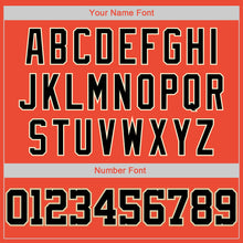 Charger l'image dans la galerie, Custom Orange Black-Cream Round Neck Rib-Knit Basketball Jersey