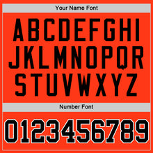 Загрузить изображение в средство просмотра галереи, Custom Orange Black-White Authentic Throwback Rib-Knit Baseball Jersey Shirt