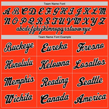 Загрузить изображение в средство просмотра галереи, Custom Orange Black-White Authentic Throwback Rib-Knit Baseball Jersey Shirt