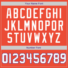 Laden Sie das Bild in den Galerie-Viewer, Custom Orange White-Purple Authentic Throwback Rib-Knit Baseball Jersey Shirt