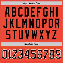 Загрузить изображение в средство просмотра галереи, Custom Orange Black-White Authentic Throwback Rib-Knit Baseball Jersey Shirt