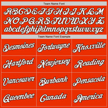 Load image into Gallery viewer, Custom Orange White-Brown Authentic Baseball Jersey